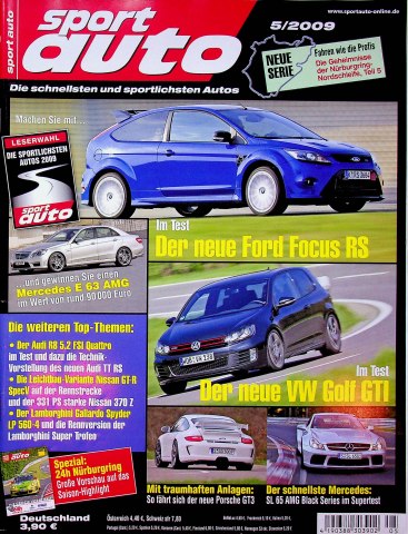 Deckblatt Sport Auto (05/2009)